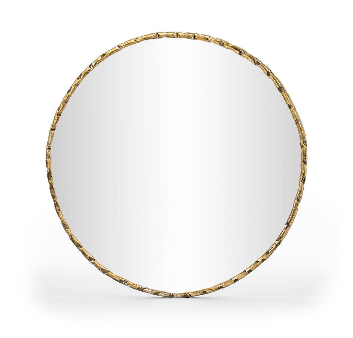Hammer 36" W x 36" H Iron Frame Mirror