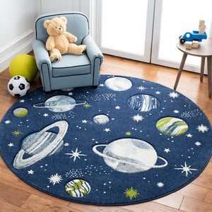Tapete Carousel Kids Collection Design: Gris/Azul claro CRK122M