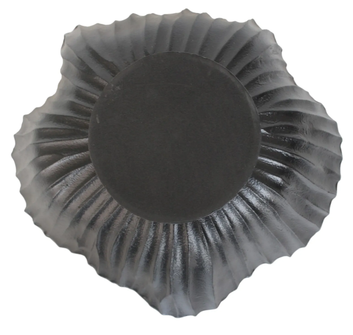 BREEVALE SET OF 2 BLACK BOWLS 7 (IN)
