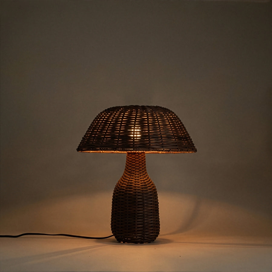 Havana Metal And Rattan Table Lamp