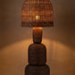 Harvest Metal And Rattan Floor Lamp