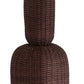 Harvest Metal And Rattan Floor Lamp