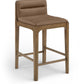 Ellis Cane And Vegan Leather Upholstered Counter Stool