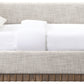Teva Linen Textured Fabric Upholstered Twin DayBed