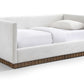 Teva Linen Textured Fabric Upholstered Twin DayBed