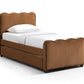 Gatsby Mohair Velvet Upholstered Twin Trundle Bed