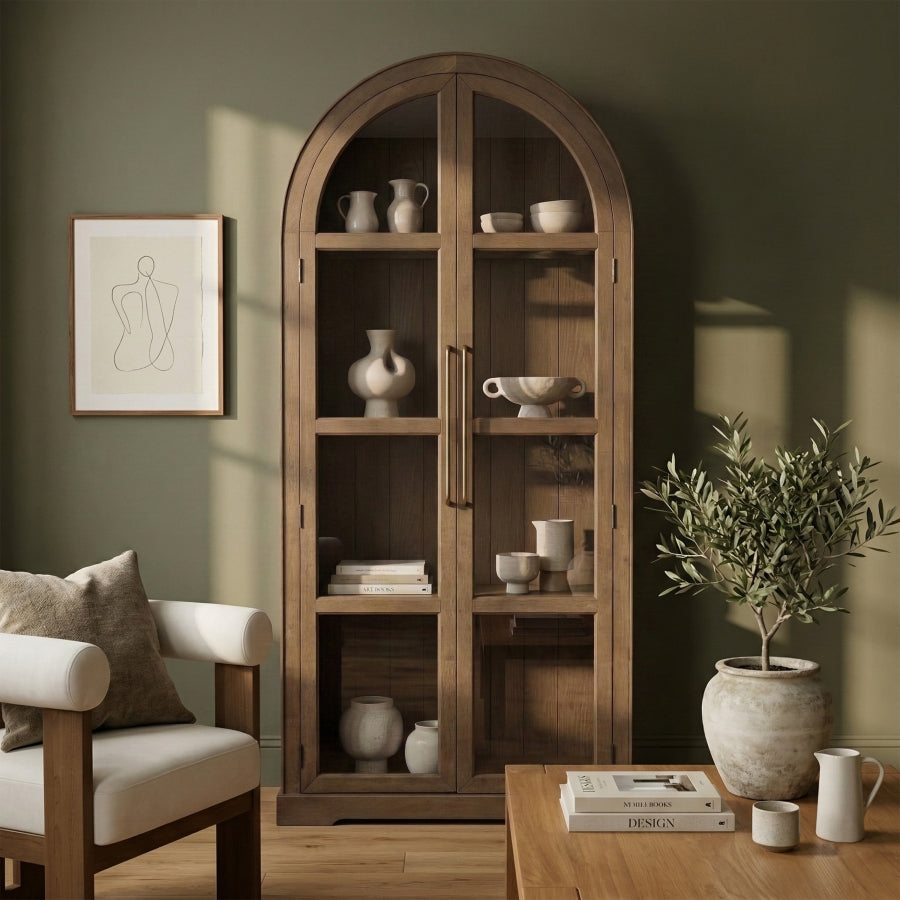 Corva Solid Wood Storage Cabinet