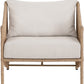 Coastline Olefin Water Resistant Fabric And Wicker Outdoor Patio Chair