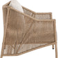 Coastline Olefin Water Resistant Fabric And Wicker Outdoor Patio Chair