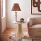 Cindra Genuine Marble Top And Iron Base End Table