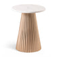 Cindra Genuine Marble Top And Iron Base End Table