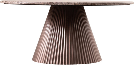 Cindra Genuine Marble Top And Iron Base Coffee Table