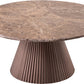 Cindra Genuine Marble Top And Iron Base Coffee Table