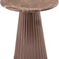 Cindra Genuine Marble Top And Iron Base End Table