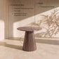 Cindra Genuine Marble Top And Iron Base End Table