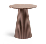Cindra Genuine Marble Top And Iron Base End Table