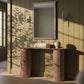 Cindra Genuine Marble Top And Iron Base Console Table