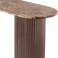 Cindra Genuine Marble Top And Iron Base Console Table