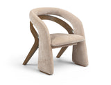 Riven Fabric Upholstered Dining Chair