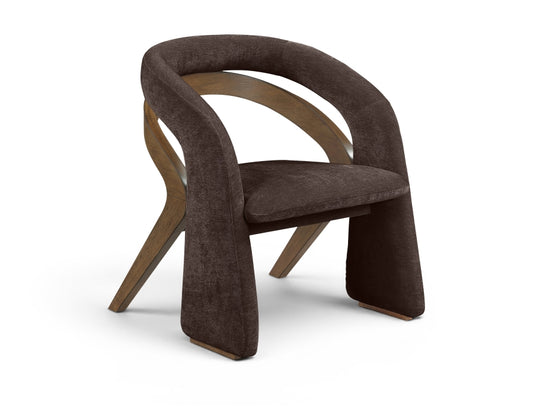 Riven Fabric Upholstered Dining Chair