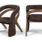 Riven Fabric Upholstered Dining Chair