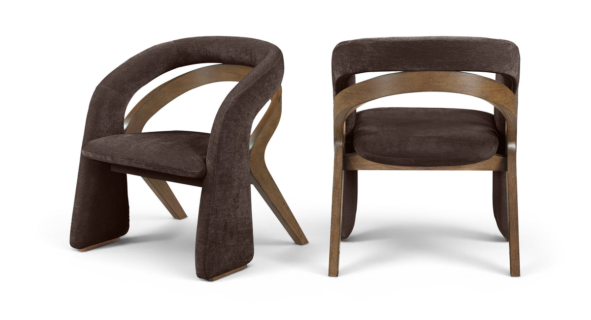 Riven Fabric Upholstered Dining Chair