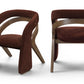 Riven Fabric Upholstered Dining Chair