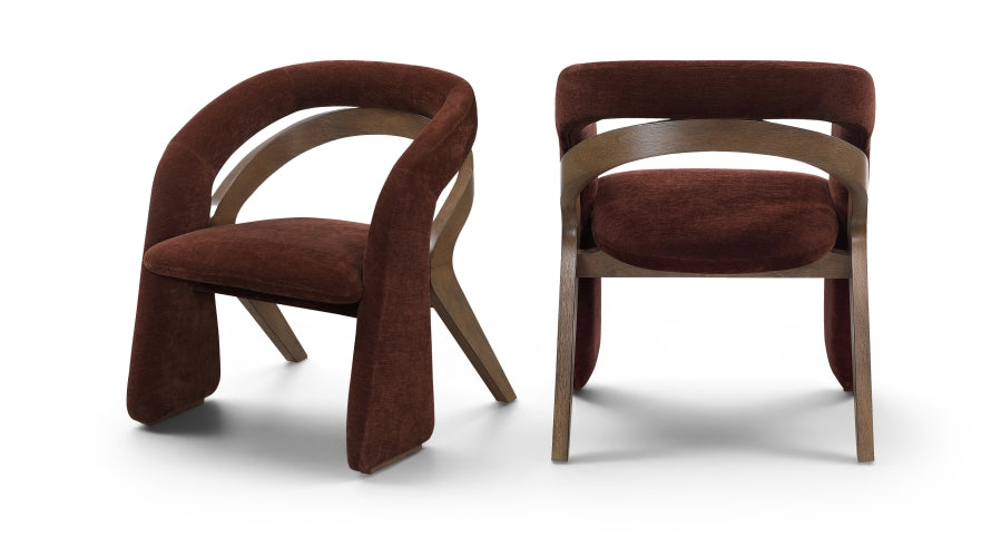 Riven Fabric Upholstered Dining Chair