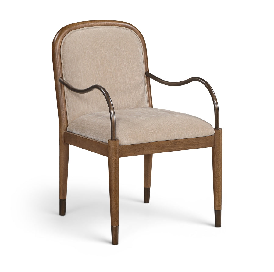 Cambria Fabric Upholstered Dining Arm Chair