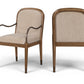 Cambria Fabric Upholstered Dining Arm Chair