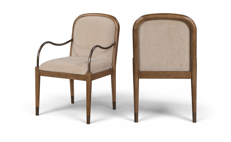 Cambria Fabric Upholstered Dining Arm Chair
