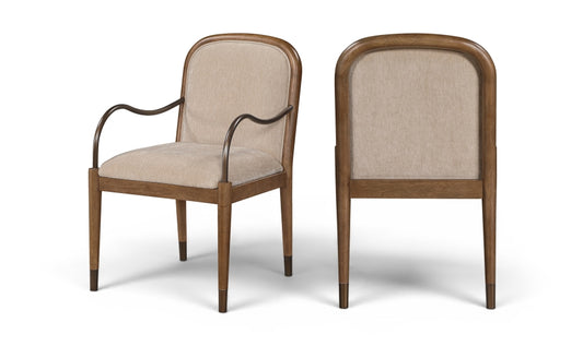 Cambria Fabric Upholstered Dining Arm Chair