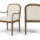 Cambria Fabric Upholstered Dining Arm Chair