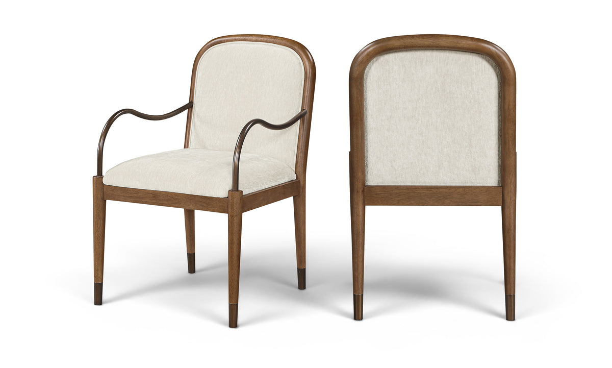 Cambria Fabric Upholstered Dining Arm Chair