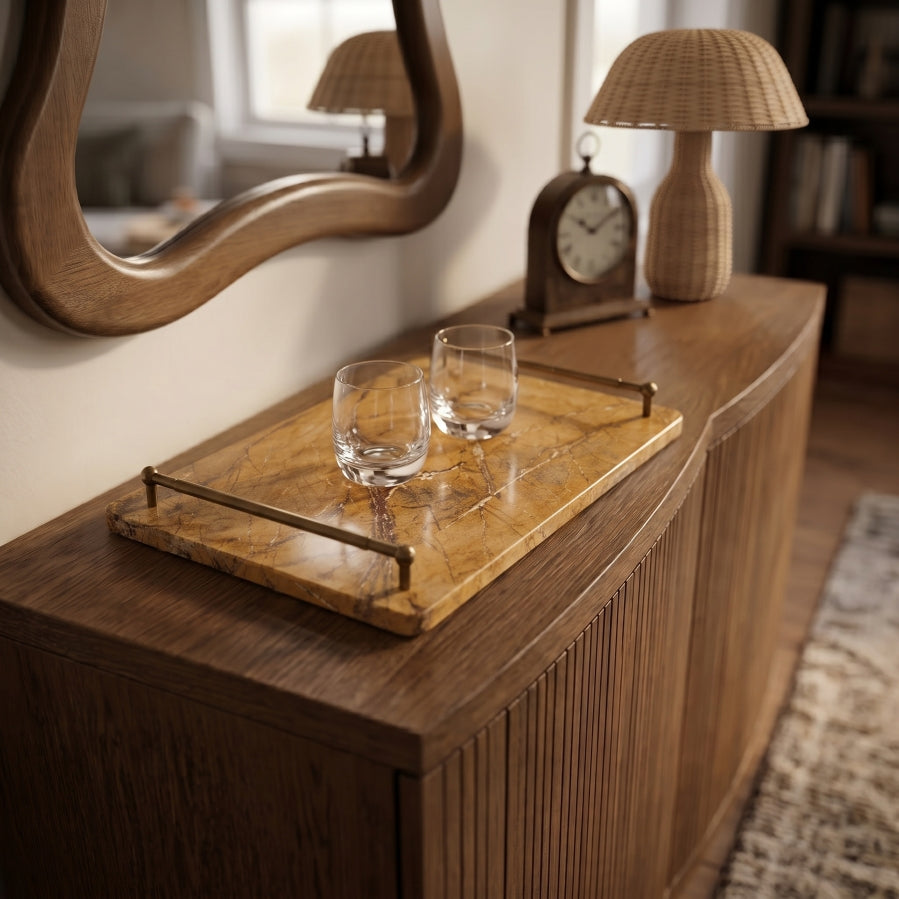 Nathan Genuine Marble Decorative Tray