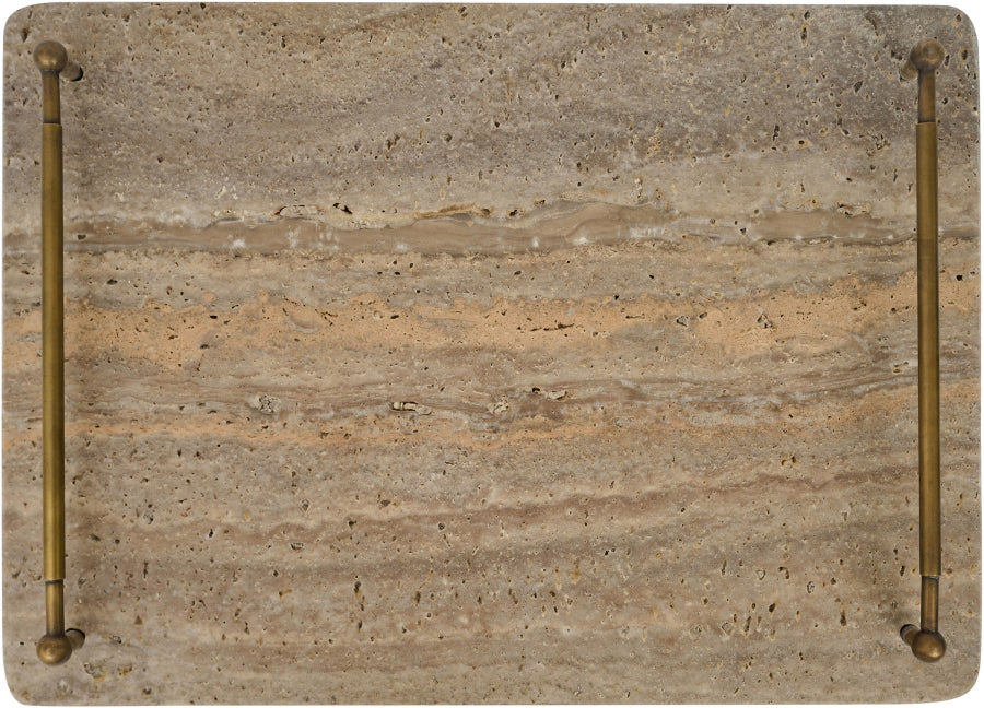 Nathan Travertine Decorative Tray