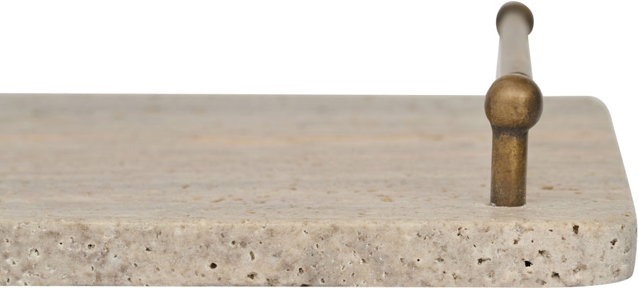 Nathan Travertine Decorative Tray