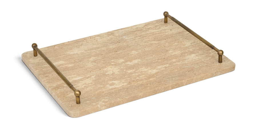 Nathan Travertine Decorative Tray