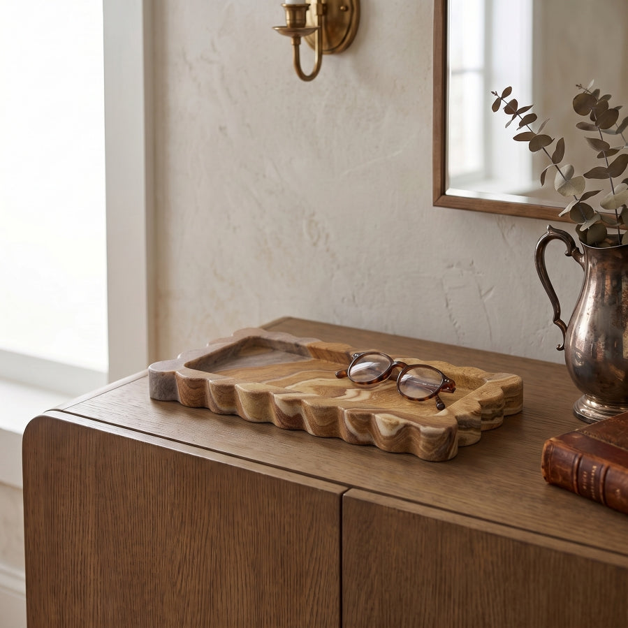 Josie Genuine Marble Decorative Tray