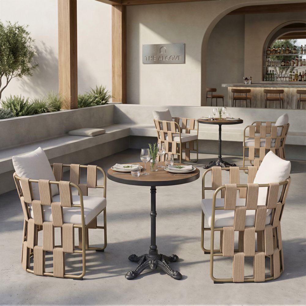 Gazebo Dining Table Walnut