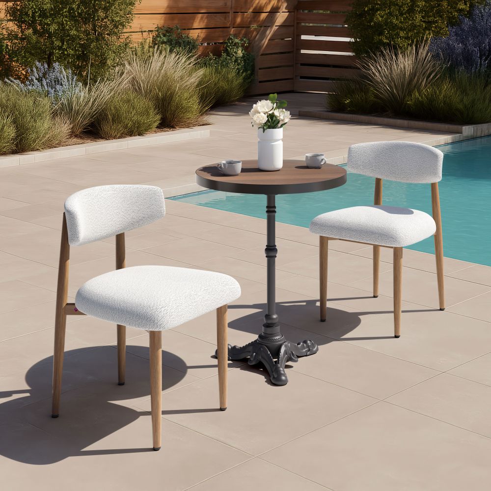 Bege Dining Chair White