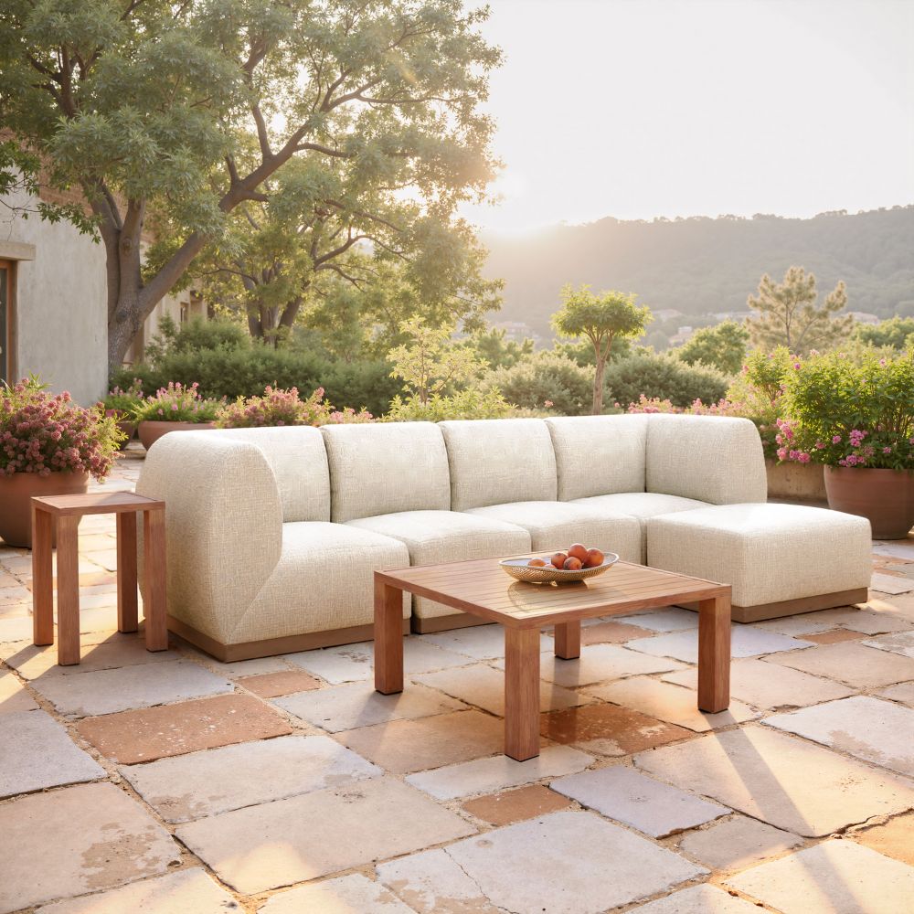 Christy Armless Chair Beige