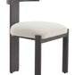 Tiana Dining Chair Black & Beige