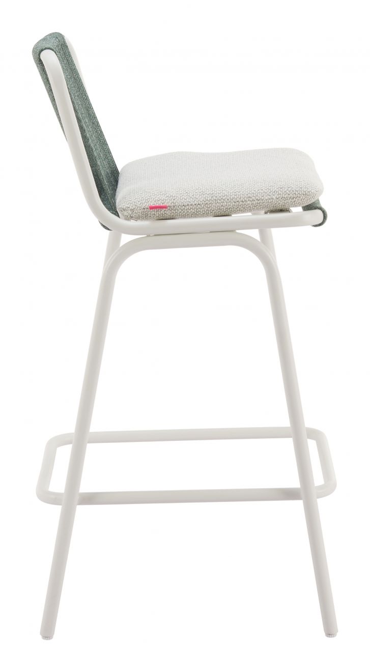 Luft Barstool White & Green