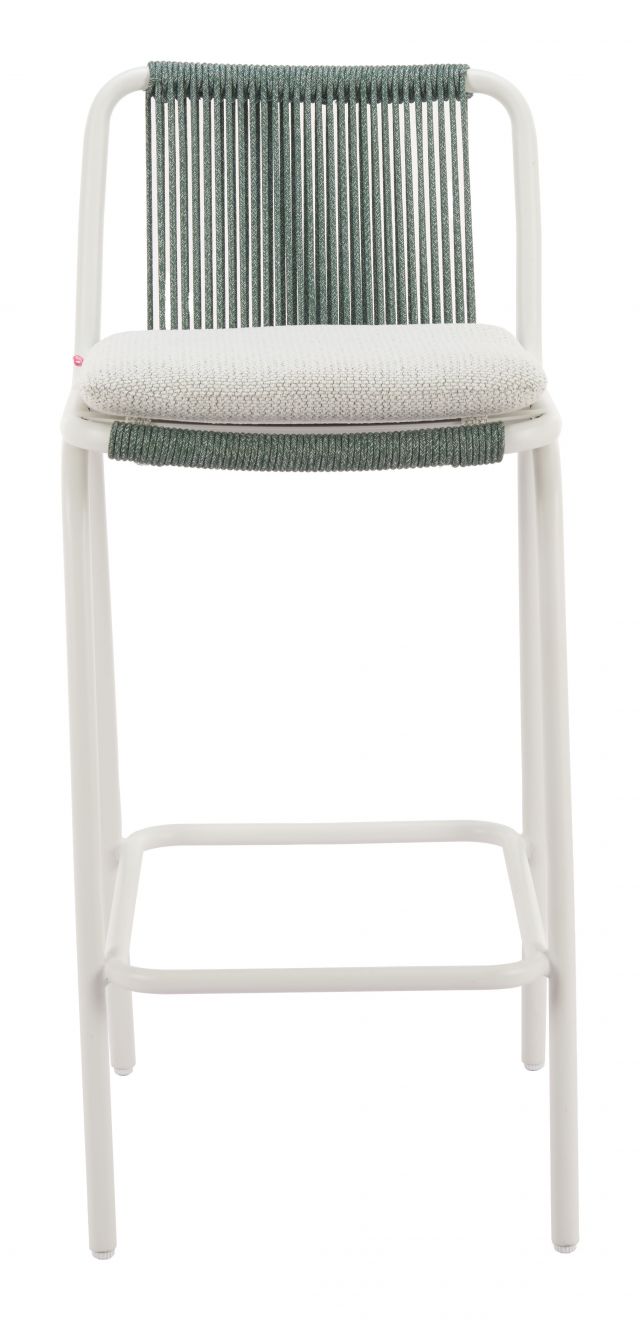 Luft Barstool White & Green