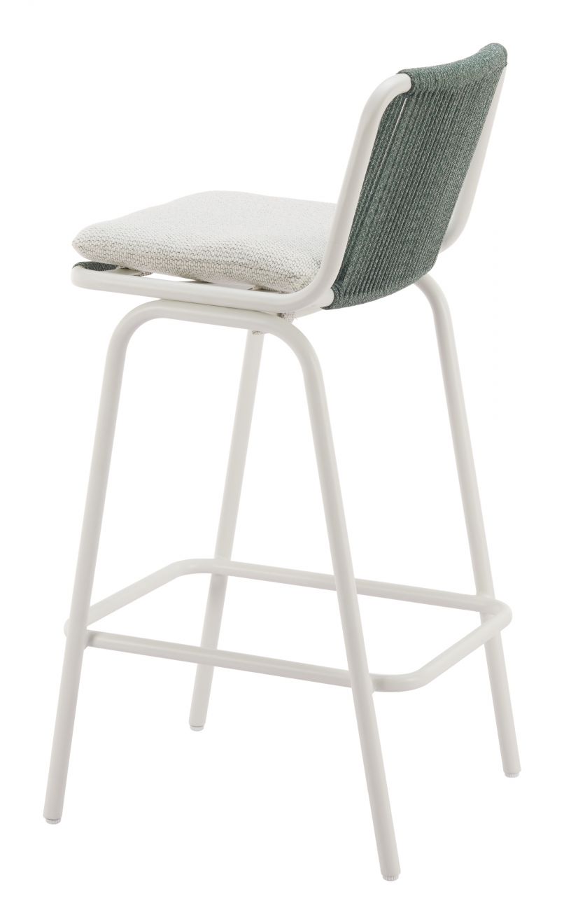 Luft Barstool White & Green