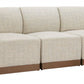 Christy Armless Chair Beige