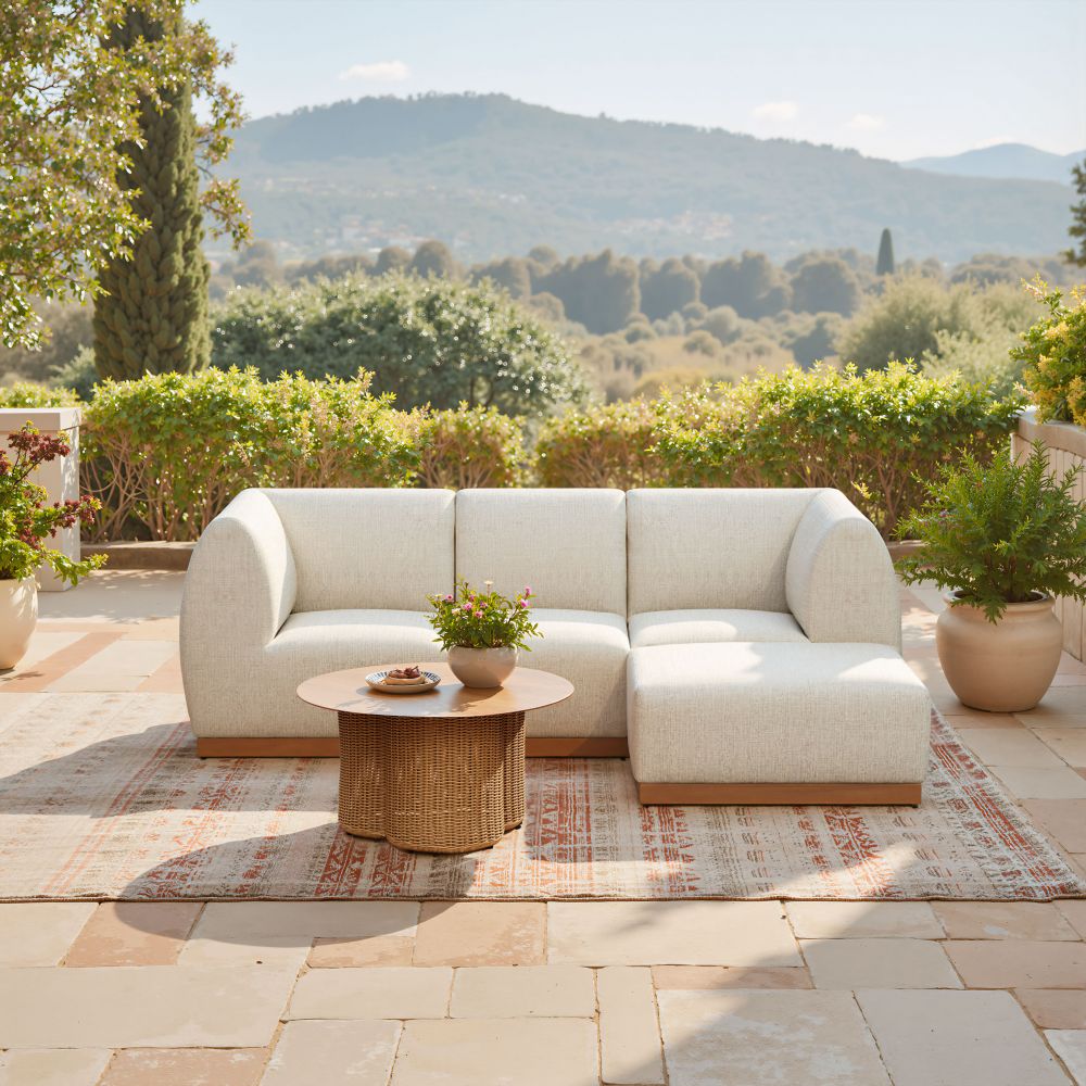 Christy Armless Chair Beige