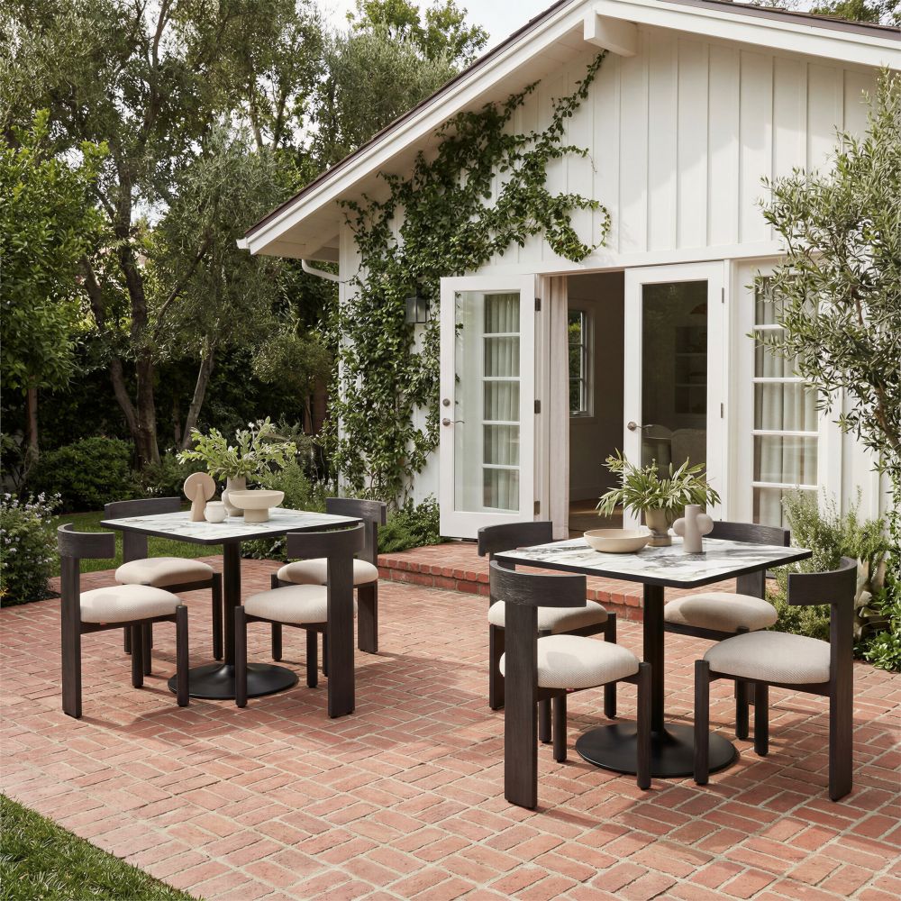 Tiana Dining Chair Black & Beige