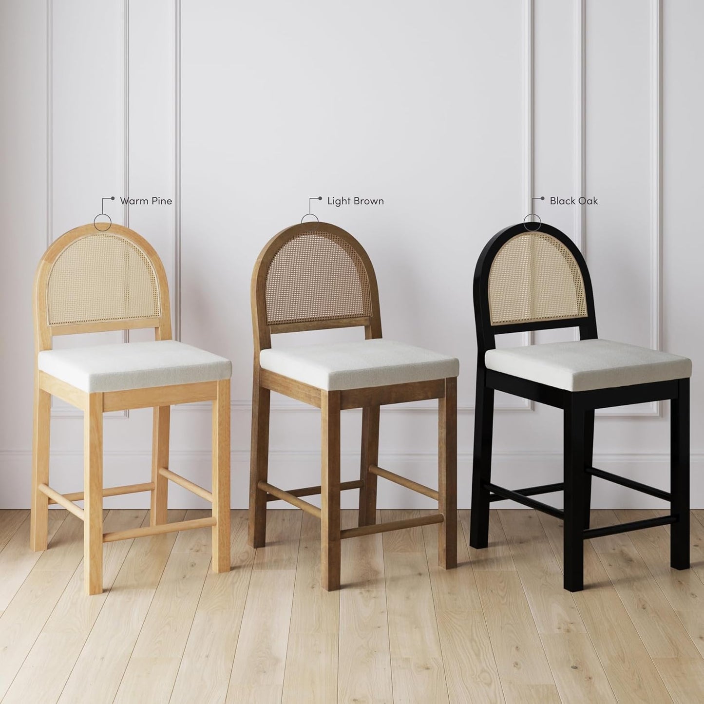 Bailey - Taburete de bar Boucle (juego de 4)
